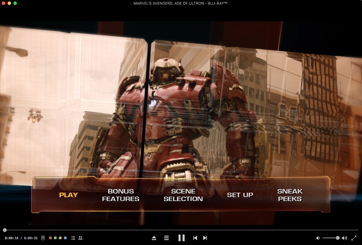 Screenshot des Macgo Mac Blu-ray Plaer